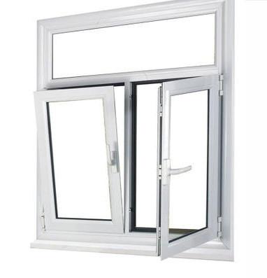 China Ventana de marco de PVC personalizada insonorizada PVC transparente Vertical Tilt And Turn en venta