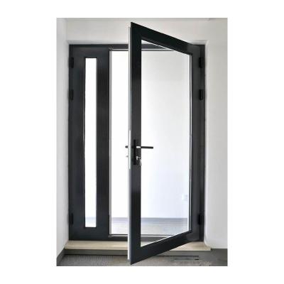 China KDSBuilding Modern insulated front entrance doors design french swing aluminum casement door with glass for sale