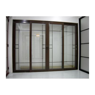 China KDSbuilding Aluminium Double Glaze  Sliding Door  Main Entrance Slide Door With Handle For Bathroom for sale