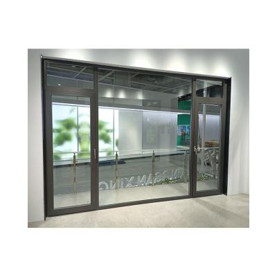 China Modern Unbreakable Glazed Glass Aluminium Casement Door Interior Home For Entry Door Luxuriant for sale