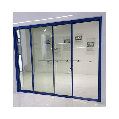 China Slim Aluminum Frame Door Profile Glass Terrace Interior Slide Door System for sale