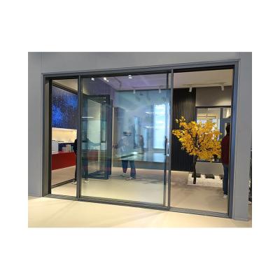 China Slide Aluminium Frame Door Interieur Geruisloze deur voor meerdere villa's Te koop