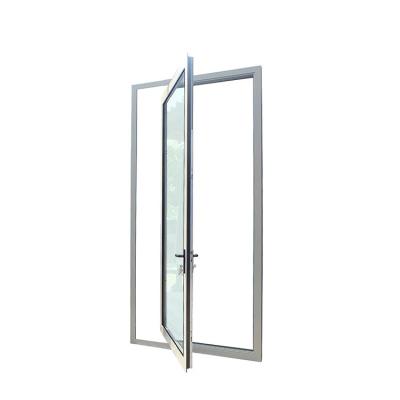 China Modern Design Large Metal Double Glass System Customized Color Aluminum Exterior Pivot Doors for sale