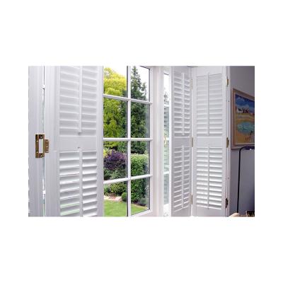 China Slide Movable Jalousie Wooden Entry Louver Door Shutter Gate Design Glass Louver Window for sale