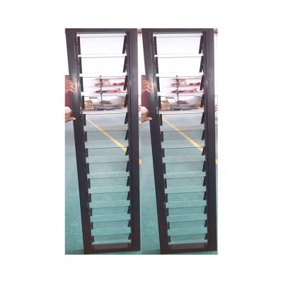 China Verhard glas Louvre Blade Windows Glasvezel Fluted badkamerluiken Te koop