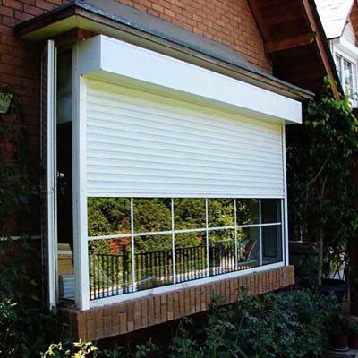 China KDSBuilding External Impact Hurricane Rollup Oval Diy Security Shutter Window Aluminum Sunshade Louver for sale