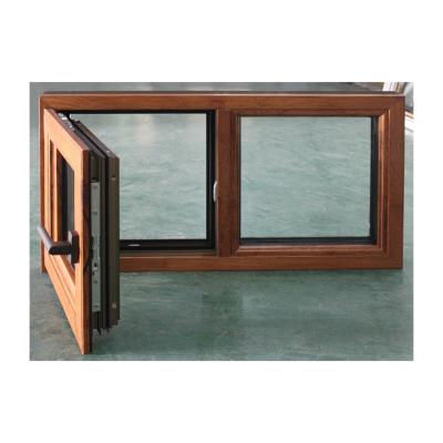 China KDSBuilding Sound Proof Aluminum Clad Wood Window with Double Glazed Glass alloy Doors and Windows Thermal Break Vertical for sale