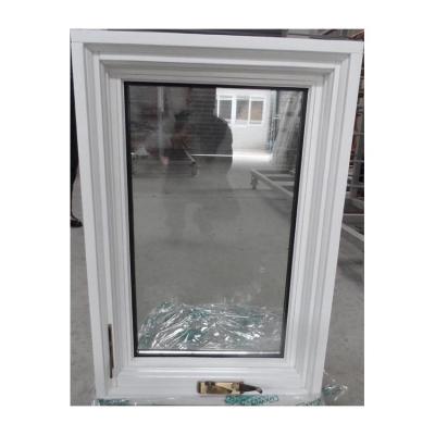 China Hand Crank Oak Casement Window Wit Amerika Stijl Houten Venster Te koop