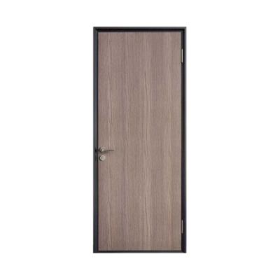 China Cuadro de metal Puerta interna de madera acabados de madera Puerta de ventana para el dormitorio en venta