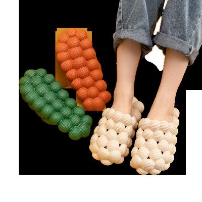 China Fashion Trend Personalized Eva Bubble Sandals And Slippers Massage Bottom Slippers For Men for sale