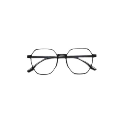 China New Optical Glass Anti-Blue Glasses Fashion Large Frame Flat Mirror For Men And Women for sale