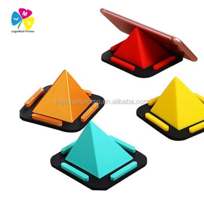 China Excellent Quality Silicone Pyramid Cell Phone Holder for sale