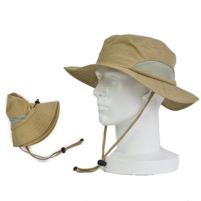 China Wholesale Promotional Outdoor Summer Sun Hat OEM UPF 50+ Character Boonie Sun Hats Quick Dry Bucket Hat Fishing Hat for sale