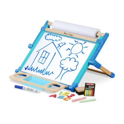 China Wooden Luxury Double Sided Tabletop Easel Studying Tool Kids Writing Board for sale