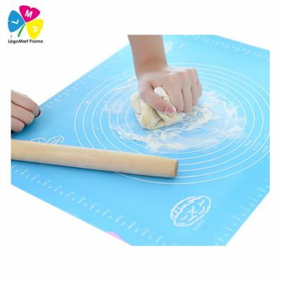 China Sustainable Reusable Silicone Baking Mat With Measuring Scale, Pastry Rolling Mat for sale