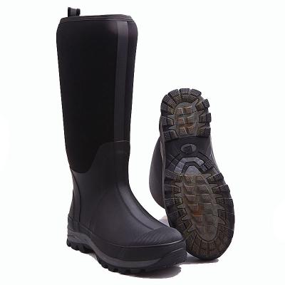 China Custom Men's Waterproof Breathable Waterproof Knee High Manufacturer Fly Fishing Neoprene Mud Boots Wellington Boots Hunting Rain Boots for sale