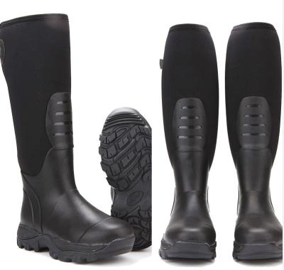 China Manufacturer Men's Recyclable Rubber Waterproof Boots Gone Platform Neoprene Shift Boot Koi Fish Shift Boot Knee Rain High Hunting Fishing Platform Boots for sale