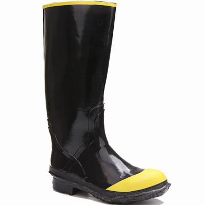 China Custom Silicon Anti-Smell Manufacturer Custom Big Size Car Waterproof Agricultural Boot Yellow Rubber Boots For Men for sale