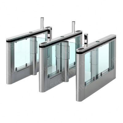 China Pedestrian Boom Glass Electric Barrier Turnstile Swing Barrier Gate Security Turnstile Gate Pedestrian Security for sale