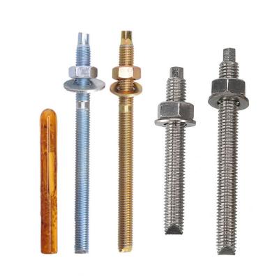 China Hot Sale Steel Galvanized Chemical Concrete Anchor Bolt Expansion Chemical Anchor Bolt for sale