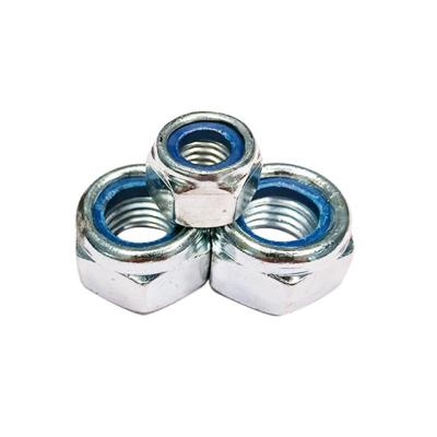 China Heavy industry high quality galvanized nylon anti-loose self-locking nut for sale