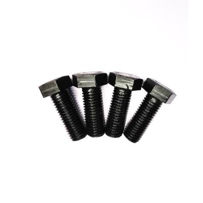 China Q235 Steel Grade 8.8 Steel Black Oxide Full Thread And Half Thread Hex Bolt for sale