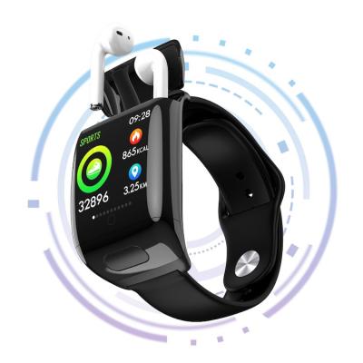 China Touch Screen Answer Call Music Control 2 in 1 Smart Watch G36 with Earbuds Sports Earphone Watch Smart Bracelet SPO2 for sale