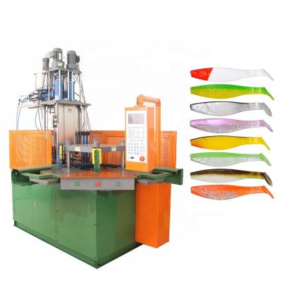 China Eminent Factory Vertical Supply Silicone Machine For Making Mold TPR Fishing Lures Injection Molding Bait for sale