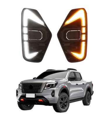 China Protective & Decoration Car Accessories LED DRL Daytime Running Lights Front Bumper Fog Lights For Navara NP300 20-21 for sale