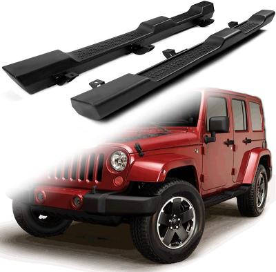 China For Wrangler JK Unlimited 4 Door Running Tips Side Step Bar Platform Pedal Protector Guard 2007-2017 for sale