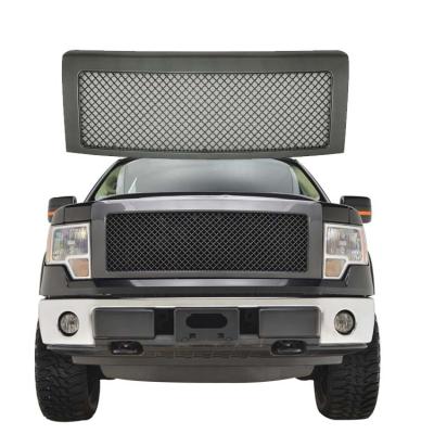 China 09-14 Plastic Front Hood Bumper Upper Mesh Grille For F150 Grill With Led Light 4x4 Body Parts for sale