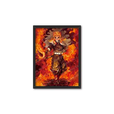 China Japan Easy Install Demon Slayer Poster 3d Anime Lenticular Picture Frame For Promotion Gift for sale