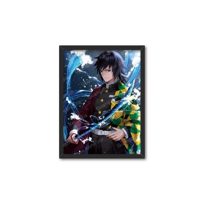 China Japan Promotion Gift Easy Install Without Tools For Demon Slayer 3d Poster Anime 30*40 Lenticular Picture Frame for sale