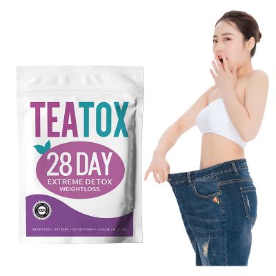 China Wholesale High Quality Pure Natural Organic Chinese Tea Decaffeinated Weight Loss 28 Days Slimming Tea Detox for sale