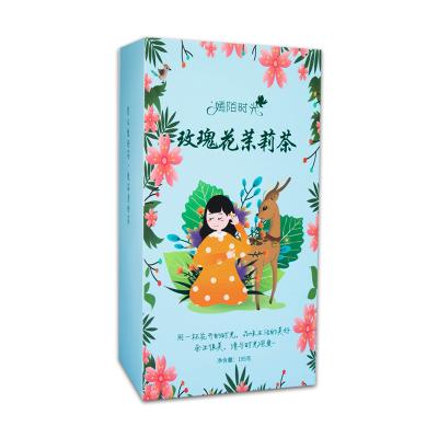 China Beauty And Nourishing Facial Stay Up Health Tea Rose Jasmine Beauty Tea Qi And Blood Combination Nourishing Treatment Tea All Night for sale