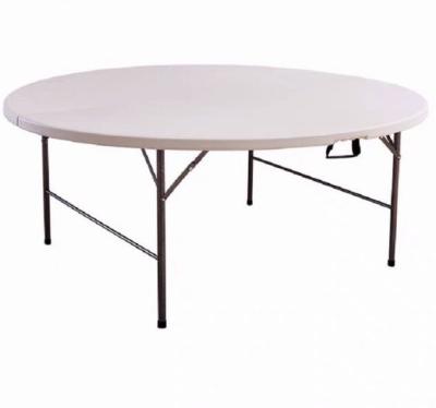 China Function Mail Packing HDPE Blow Molded Plastic Round Banquet Folding Table for Function for sale