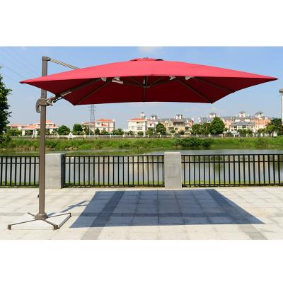 China Um guarda-chuva para pátio exterior com 14*24*1.3mm de esqueleto e 40x25x2.0mm de vara inclinada à venda