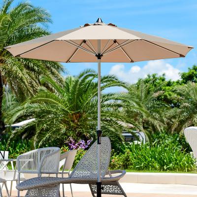 China Supermarket Umbrella Radii 1.5M Outdoor Furniture Contemporary Round Parasols Garden 2.7m for sale