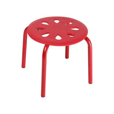 China Outdoor Furniture White Plastic Stool Chair for Adults and Kids Space-Saving Design for sale