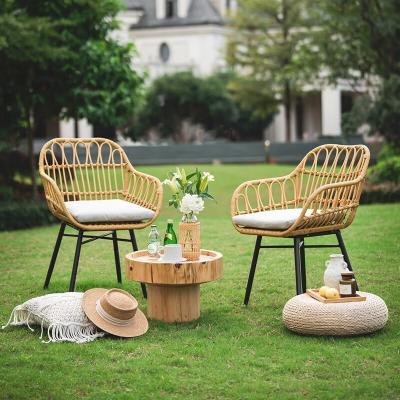 China 150 kg Gewichtskapazität Rattan Wicker Outdoor Tables Sets für Home Bar Gartenmöbel zu verkaufen