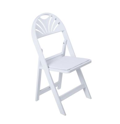 China Foldable White Resin Metal Plastic Garden Chair for Event and Weddings Rental at Hotel for sale