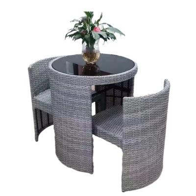 China Rattan Aluminium UV-resitant PE Rattan Garden Patio Set for Outdoor Dining Furniture for sale