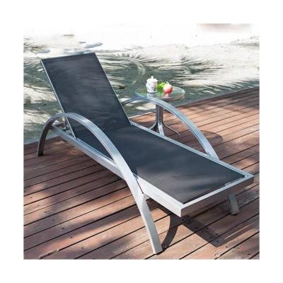 China Outdoor Folding Chairs Bed With Pillow Customized Sturdy Adjustable Height Mesh Beach for sale