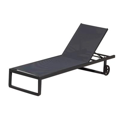 China Outdoor Swimming Pool Furniture Modern Design Aluminum Chaise Beach Lounge Chair for sale