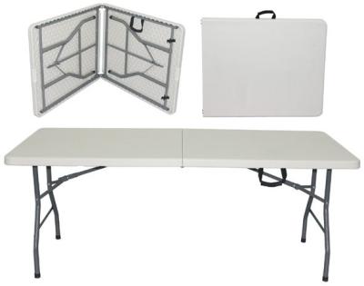 China Silla y mesa de diseño moderno de plástico para eventos 6ft 180cm HDPE Y Embalaje de correo en venta