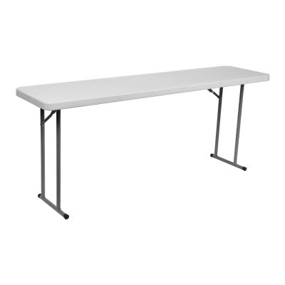 China Muebles para exteriores portátiles de 10 kg Muebles para exteriores portátiles de 10 kg Muebles para exteriores portátiles de 6 pies Rectangulares blancos de plástico plegables Banquete Catering BBQ Camping Picnic Mesa plegable en venta