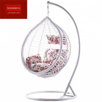 China Outdoor Single Swing All-Weather Rattan Hanging Chair met moderne design stijl op Sal Te koop