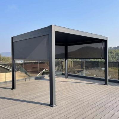 China Adjustable Electric Pergola Perfect for Outdoor Garden Yard Terrace and Roof Event for sale