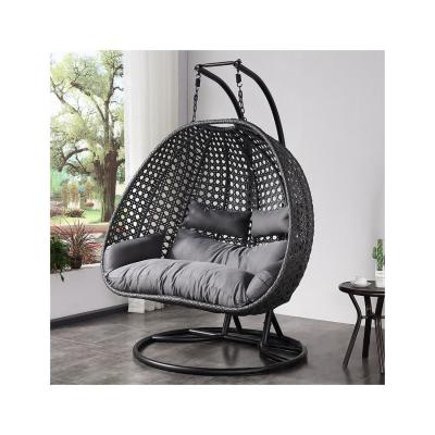 China Modern Rattan Hanging Egg Chair With Stand The Perfect Addition to Your Outdoor Oasis for sale