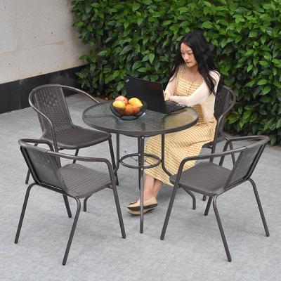 China Plastic Rattan Chair Modern Design Style for Outdoor Garden Furniture for sale